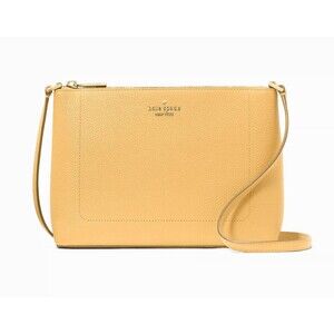 New Kate Spade Leila Crossbody Pebble Leather Fresh Hay